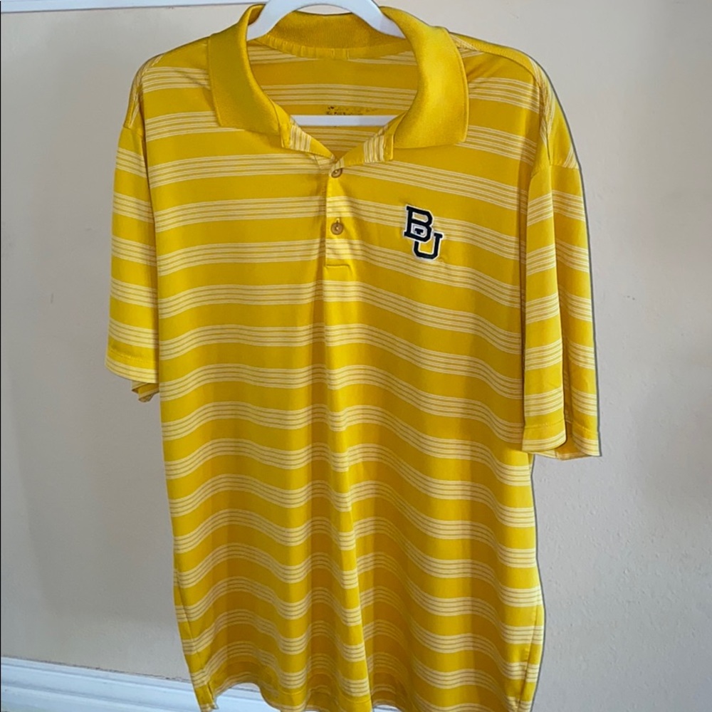 Baylor University Nike Golf Gold Polo XL